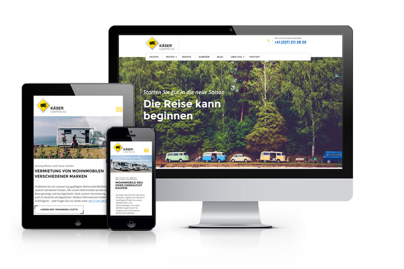 Going Live der neuen Käser Camping Webseite (Umsetzung: kliqs gmbh) Going Live der neuen Käser Camping Webseite (Umsetzung: kliqs gmbh)